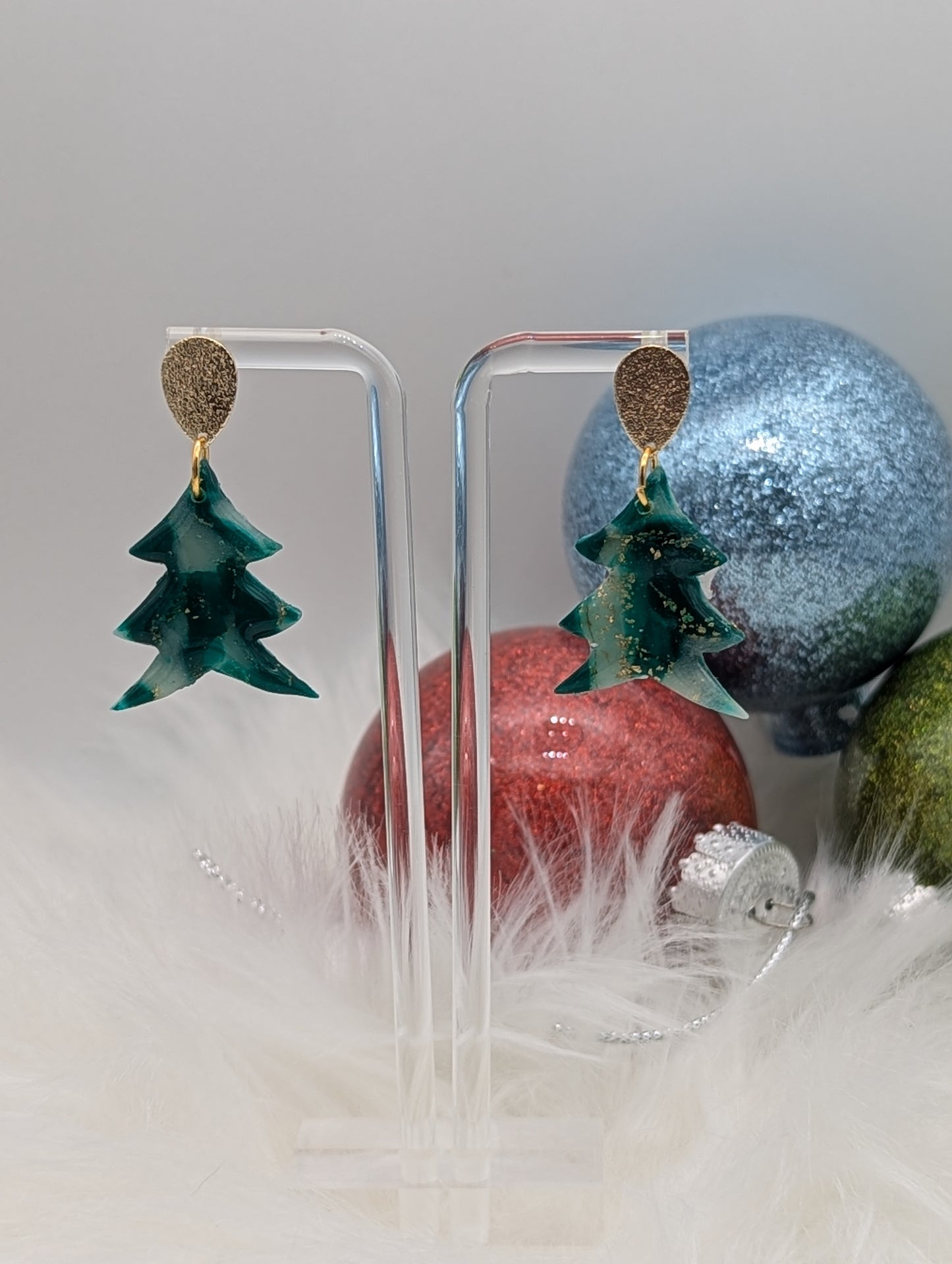 Christmas Tree Dangle Earring